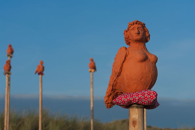 Mythologische harpij op Ameland